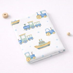 Train print cotton baby thottil cradle cloth