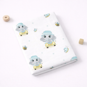 Elephant print cotton baby thottil cradle cloth 3.5 metre