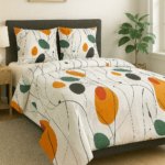 Abstract Print Premium Cotton Bedsheet
