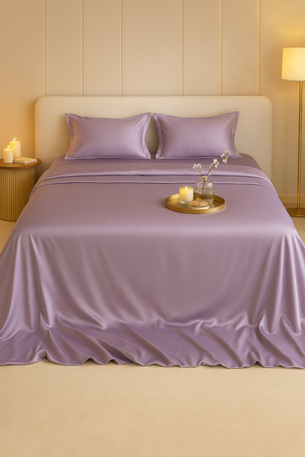 Lavender Purple Bamboo Luxury Bedsheet