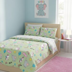 Fun and colorful kids bedsheet with cartoon
