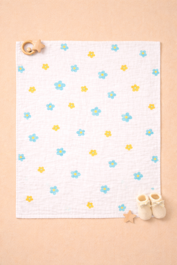 Floral dual colour muslin