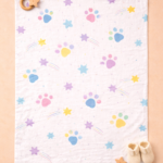 Paw printed muslin