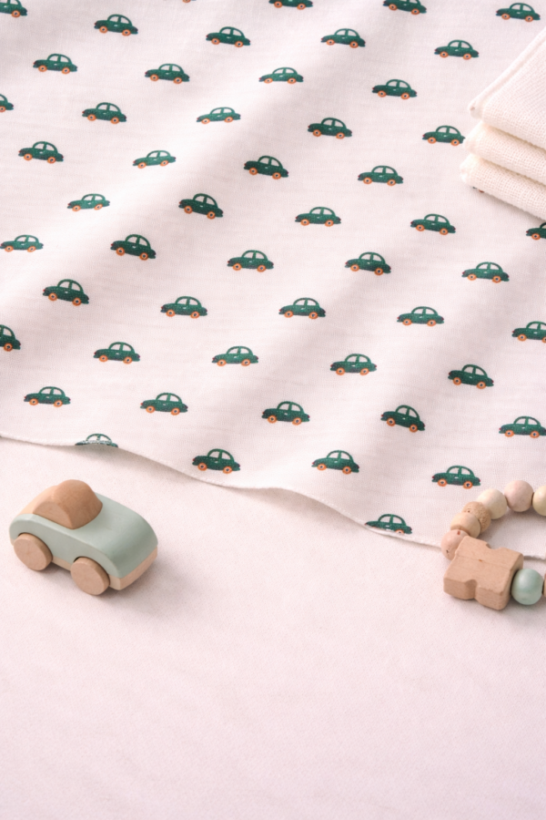 Car printed muslin towel