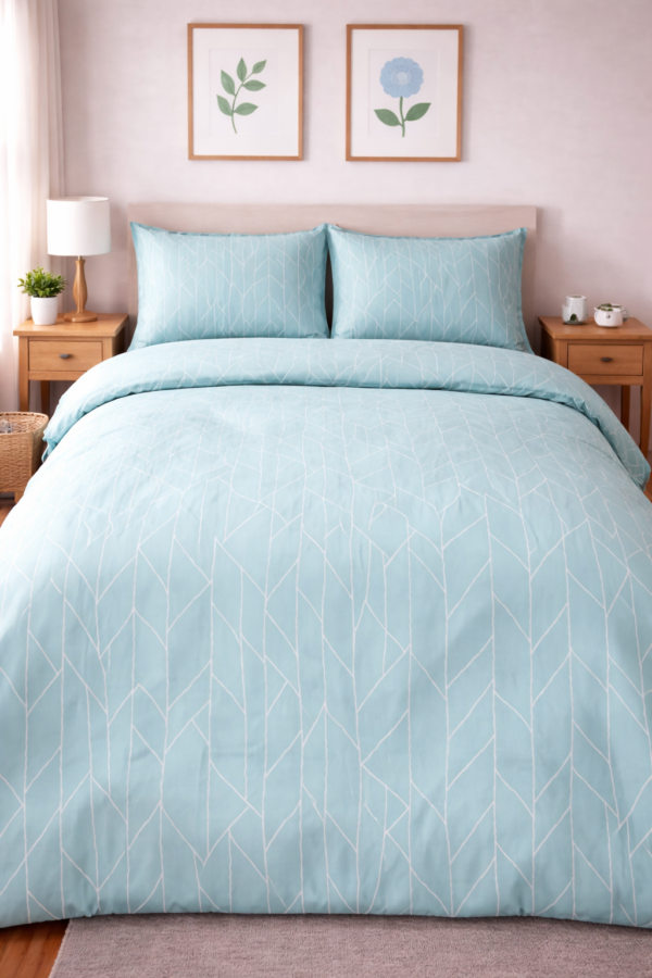 Sky blue bedsheet