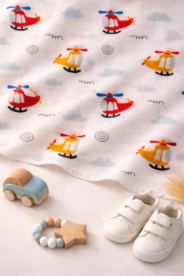 Helicopter printed towel