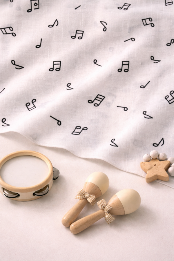 Musical printed towel